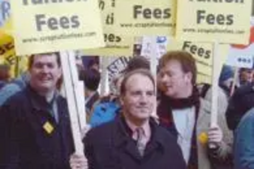 Lib Dems march against tuition fees